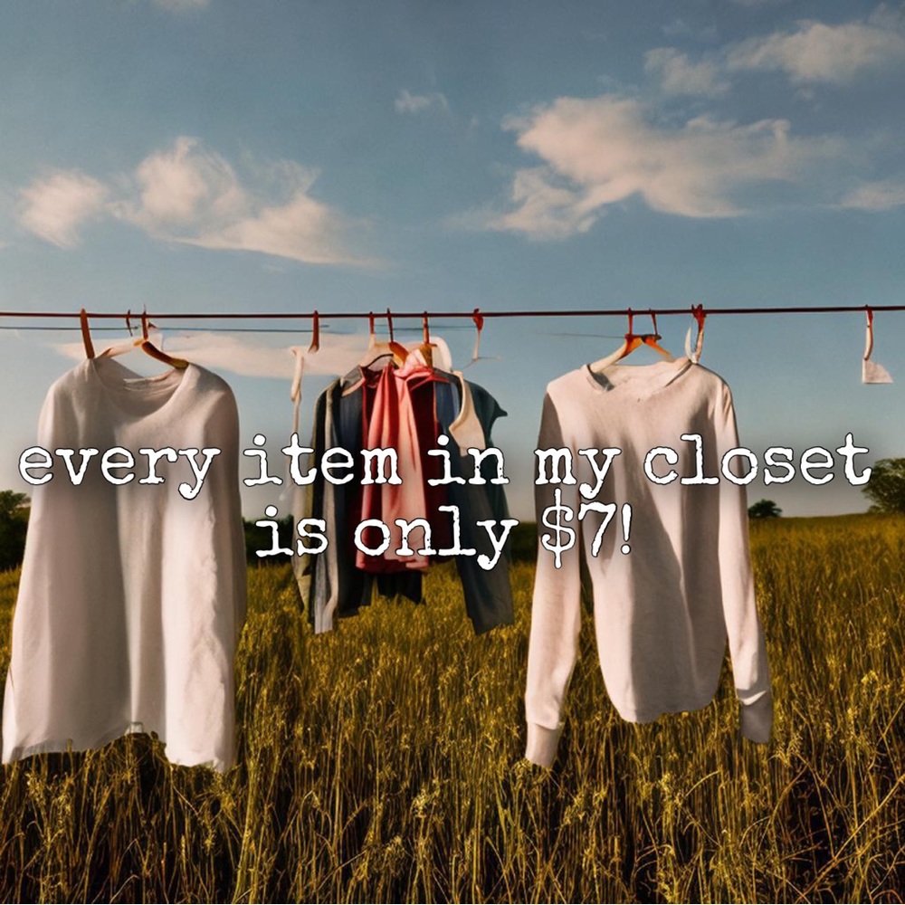 $7 cheap clothing sale on name brands